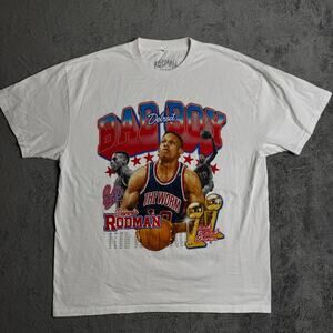 Dennis Rodman Detroit Pistons Bad Boy Shirt THE WORM #10 80s Retro Mens XL